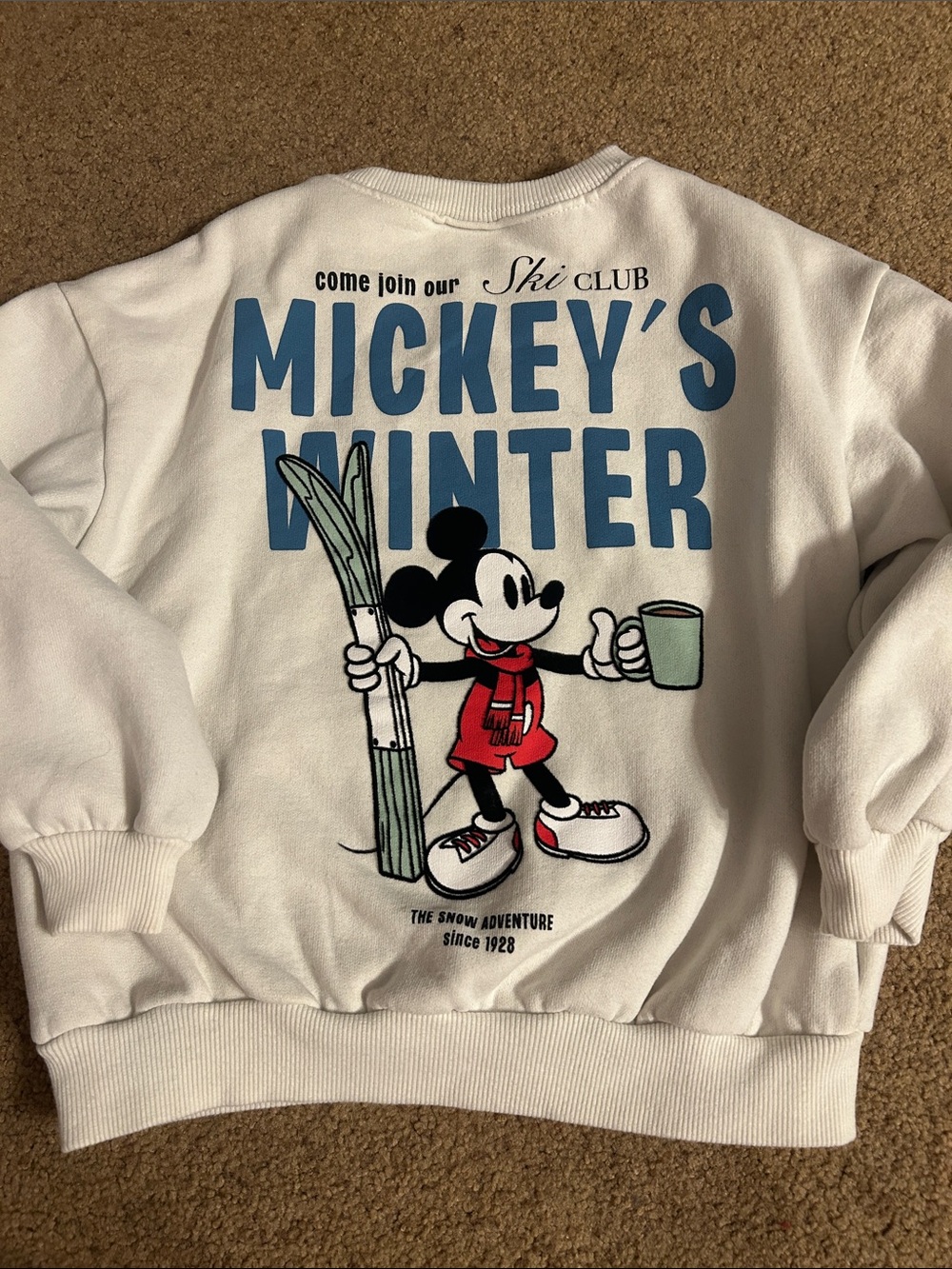Zara x Disney 'Mickey's Winter' Graphic Sweatshirt